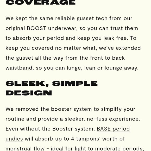 NEW Aisle "BASE" Period Underwear 5XL - Picture 6 of 7